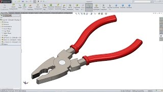 Solidworks tutorial  Sketch Plier in Solidworks [upl. by Leinad]