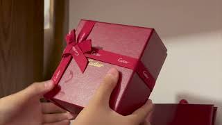 ASMR Unboxing Experiencing the Luxury of a Cartier Love Bracelet ✨ [upl. by Brag]