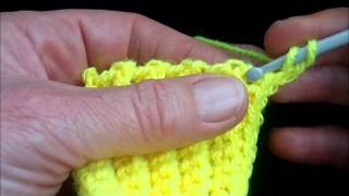 How to do double crochet rib stitch US single crochet  tutorial [upl. by Mullane]