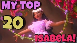 My Personal Isabela Ranking Top 20  Encanto [upl. by Felicidad15]