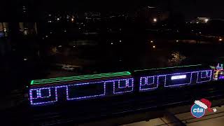 Fly Above the Allstate CTA Holiday Train [upl. by Ynnavoeg]