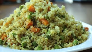 Vegetable Quinoa Pulao l Indian Vegetable Quinoa  Weight Loss Recipe [upl. by Marleah]