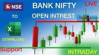 Live BankNifty Open Interest in Excel From NSE Website [upl. by Joo]