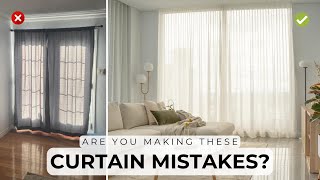 5 Rules For Hanging Curtains amp Common Mistakes to Avoid [upl. by Saalocin]