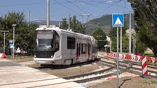 Nouveau Tram D Grenoble  nouvelle zone de croisement des lignes B et D aux Taillées Août 2024 [upl. by Demott177]