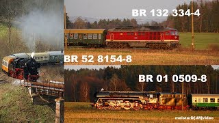 Erzgebirgsrunde 2019 Mit Dampf und Diesel um den Erzgebirgskamm [upl. by Anerok731]