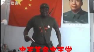 blackman singing chinese red songs [upl. by Potash]