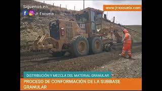 PROCESO DE CONFORMACIÓN DE LA SUBBASE GRANULAR [upl. by Arakaj829]