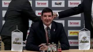 Pressekonferenz Brose Bamberg vs ALBA BERLIN 8871 [upl. by Dwaine394]