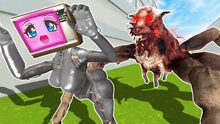 TV WOMAN VS ZOOCHOSIS MUTANT SHEEP SPIDER In Garrys Mod [upl. by Llenwad]