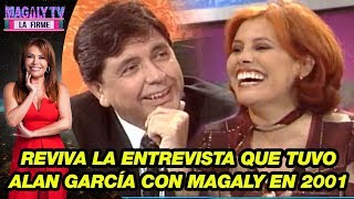 Reviva la divertida entrevista que tuvo Alan García con Magaly Medina en 2001 [upl. by Asta]