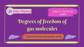 Degrees of freedom of gas molecules [upl. by Kcirdderf]