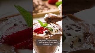 EASY Protein Chocolate Mousse with Cottage Cheese Recipe [upl. by Aynat804]