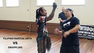 KNIFE DEFENSE Filipino Martial Artist VS Grappler [upl. by Anaeed591]