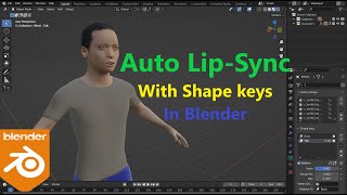 Auto Lip Sync with shape keys in blender [upl. by Noorah]