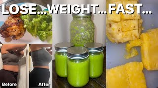 Fast Weight Loss 2023  GREEN SMOOTHIE WEIGHT LOSS  Weight Loss VLOG  EASY Version [upl. by Lua]