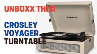 Crosley Voyager Turntable Unboxing [upl. by Gnos]