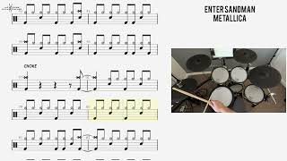 How to Play 🥁 Enter Sandman Metallica [upl. by Davida]