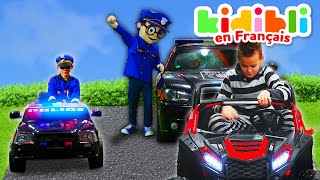 🚓 Compilation Police  Les enfants sont des policiers 👮Les enfants font semblant de jouer  ⛑Kidibli [upl. by Ellett881]