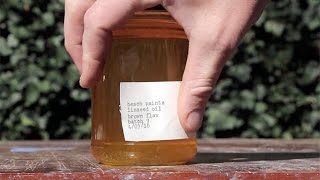 Making linseed oil a process [upl. by Aldarcy]