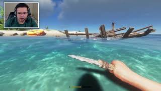 STRANDED DEEP 03  DESMATEI UMA ILHA COMPLETA [upl. by River]