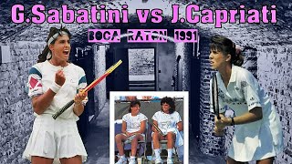 Gabriela Sabatini vs Jennifer Capriati 💖 Boca Raton 1991 Full Match [upl. by Ativahs]