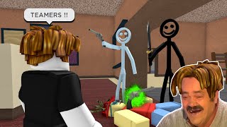 ROBLOX Murder Mystery 2 FUNNY MOMENTS TEAMERS [upl. by Cardon]