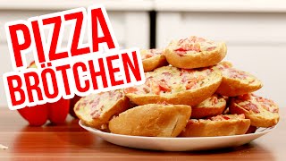 Pizza Brötchen selber machen Günstig einfach und super lecker [upl. by Beaufort]