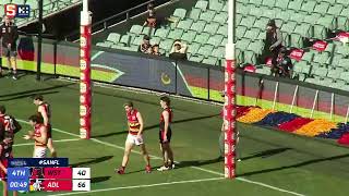 Rd 17 Hostplus SANFL Snapshot  Adelaides Chayce Jones goals from 55m [upl. by Alrad]