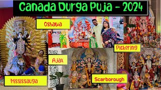 Canada Durga Puja 2024 Shubhaarambh  Biggest Festival Bengali Culture Dugga Dugga Pandal hopping [upl. by Curtice]