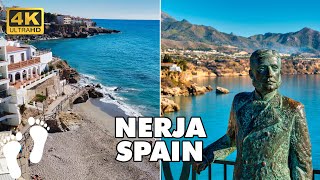 Explore NERJA Spain Costa del Sol on Foot  Walking Tour 4K [upl. by Gehman31]