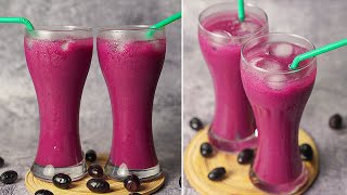 Refreshing Java Plum Juice  Black Jamun Juice Recipe  Easy Summer Drinks Recipe  Yummy [upl. by Tnerual]