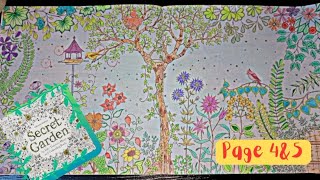 complete Coloring pages 4 amp 5 of Secret Garden 🌸 Part 2 of monintérêt creative journey [upl. by Hyams]