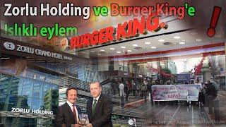 Zorlu Holding ve Burger Kinge ıslıklı eylem [upl. by Lissak]