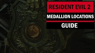 Resident Evil 2 Medallion Locations  Goddess Statue [upl. by Asirahc970]