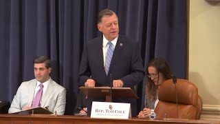 Rep Cole Discusses FY22 LaborHHSEducation Appropriations Bill [upl. by Ymaral]