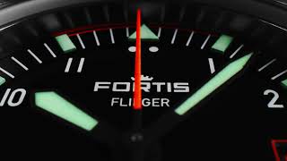 Fortis Flieger F39 Watch  Automatic  39MM  Original  Aviator Strap [upl. by Butta]