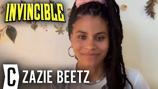 Zazie Beetz on Invincible Atlanta Season 3 and Brad Pitts Bullet Train [upl. by Korrie]