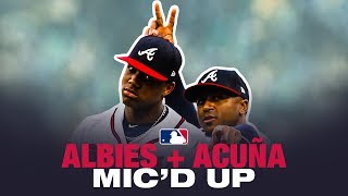 Hilarious Ronald Acuña Jr and Ozzie Albies micd up at Spring Training game [upl. by Alleen]