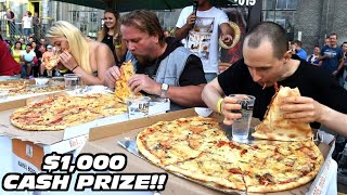 1000 Pizza Eating Contest vs Kate Ovens and Other Top Eaters [upl. by Robin532]