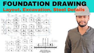 Building Foundation Drawings Analysis Civil engineering [upl. by Tzong911]