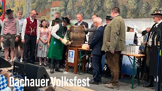 Dachauer Volksfest 2022  Anstich und Impressionen vom Festplatz am 13082022 [upl. by Notlef]