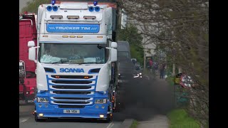 SCANIA  TRUCKER TIM scary v8  TruckFest leave [upl. by Walston]