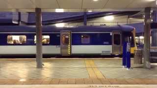 MAXX coloured Auckland Transport DC class pushpull train leaving Newmarket station 2014 [upl. by Odlonra]