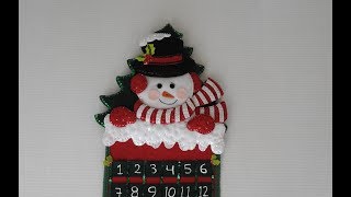 MUÑECO DE NIEVE CALENDARIO NAVIDEÑO 2017 [upl. by Nets]