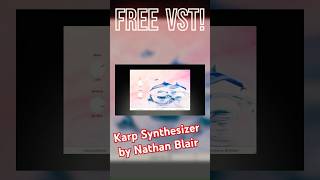 【New Free VST】Best Free Plucked String Synth VST Plugin Karp Synthesizer by Nathan Blair [upl. by Eaned]