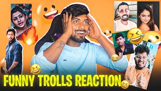 FUNNY TROLLS Reaction  ಬಿದ್ದು ಬಿದ್ದು ನಗ್ತೀರಾ 😂 Part 7 [upl. by Ravahs]