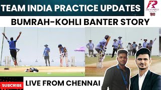 LIVE from Chennai Virat KohliJasprit Bumrah banter story DRS और LBW के मज़े  IND vs BAN [upl. by Gnol]