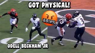 Odell Beckham Jr GOT PHYSICAL amp INJURED Vs Bengals 😳 Ravens Vs Bengals 2023 highlights [upl. by Tugman]