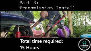 Dodge Grand Caravan Transmission Replacement at Home  Part 3 Transmission Install [upl. by Hamitaf]